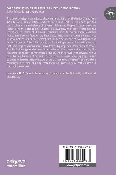 Produktbild: A New Balance of Payments for the United States, 1790&ndash;1919
