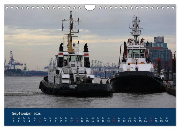 Produktbild: Schlepper im Hamburger Hafen (Wandkalender 2026 DIN A4 quer), CALVENDO Monatskalender