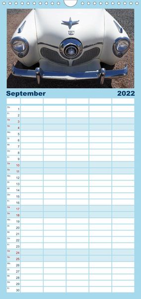Produktbild: Familienplaner Classic Cars (Wandkalender 2022 , 21 cm x 45 cm, hoch)