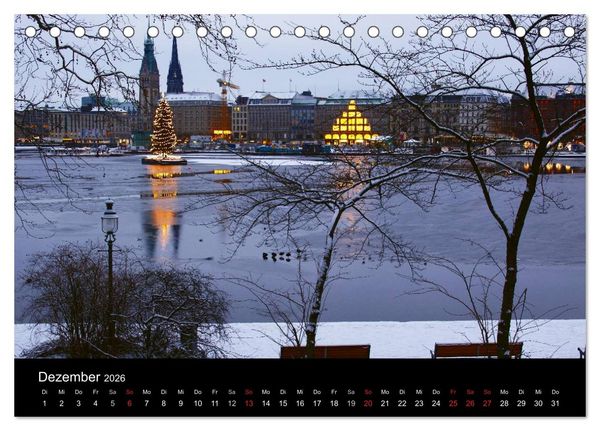 Produktbild: Hamburg (Tischkalender 2026 DIN A5 quer), CALVENDO Monatskalender