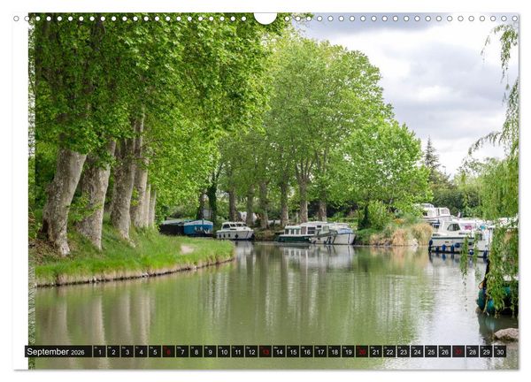 Produktbild: Der K&ouml;nigliche Kanal. Die Wasserstra&szlig;e im Languedoc (Wandkalender 2026 DIN A3 quer), CALVENDO Monatskalender