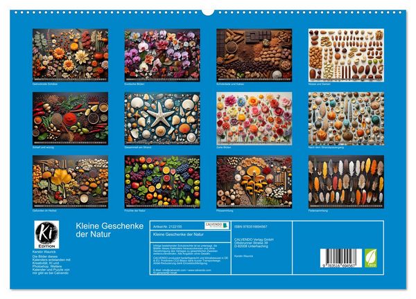 Produktbild: Kleine Geschenke der Natur (hochwertiger Premium Wandkalender 2026 DIN A2 quer), Kunstdruck in Hochglanz