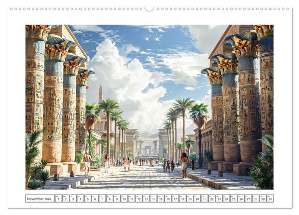 Produktbild: Im Schatten der Pyramiden (Wandkalender 2026 DIN A2 quer), CALVENDO Monatskalender