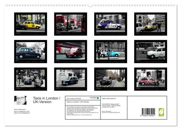 Produktbild: Taxis in London / UK-Version (High Quality Premium Wall Calendar 2026 DIN A2 landscape),CALVENDO 12 Month Wall Calendar