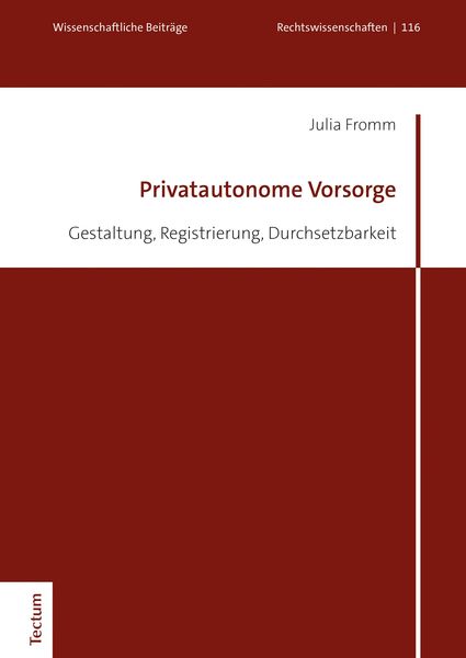 Produktbild: Privatautonome Vorsorge