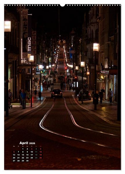 Produktbild: Porto Tag und Nacht (hochwertiger Premium Wandkalender 2026 DIN A2 hoch), Kunstdruck in Hochglanz