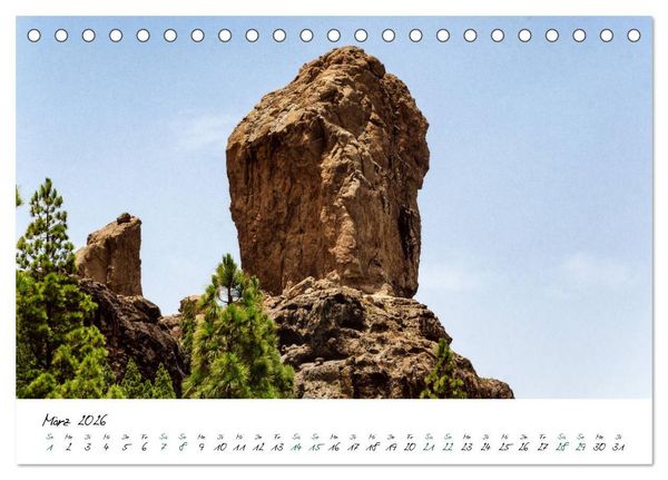 Produktbild: Gran Canaria - 365 Tage Fr&uuml;hling (Tischkalender 2026 DIN A5 quer), CALVENDO Monatskalender
