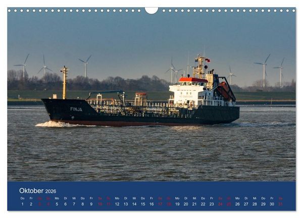 Produktbild: Schiffe - Begegnungen auf Nord- und Ostsee (Wandkalender 2026 DIN A3 quer), CALVENDO Monatskalender