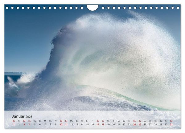 Produktbild: Azurblaue Horizonte - Die Sch&ouml;nheit des Meeres einfangen (Wandkalender 2026 DIN A4 quer), CALVENDO Monatskalender