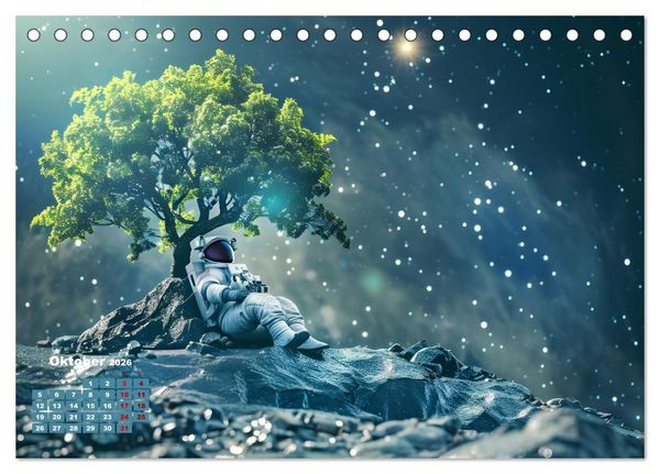 Produktbild: Zwischen Sternenstaub und Stille (Tischkalender 2026 DIN A5 quer), CALVENDO Monatskalender