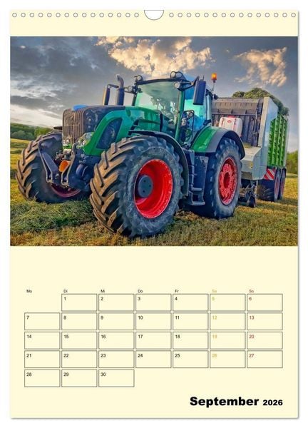Produktbild: Traktor Giganten (Wandkalender 2026 DIN A3 hoch), CALVENDO Monatskalender