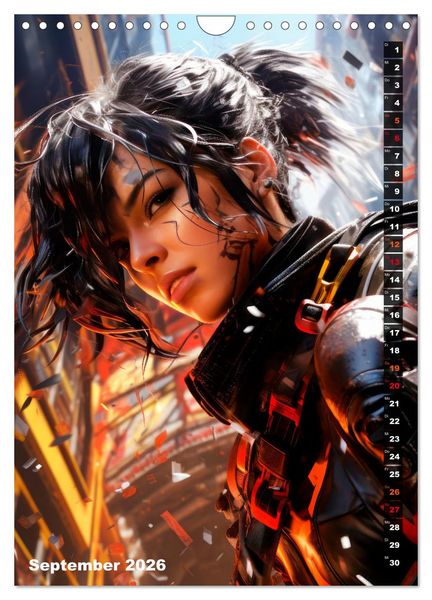 Produktbild: ROCKERINNEN Cyber, Goth, Punk und mehr (Wandkalender 2026 DIN A4 hoch), CALVENDO Monatskalender