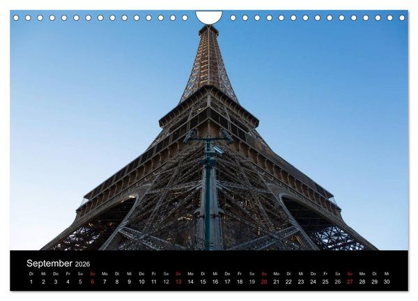 Produktbild: Eiffel Tower &ndash; Tour Eiffel &ndash; Eiffelturm &ndash; Paris 2026 (Wandkalender 2026 DIN A4 quer), CALVENDO Monatskalender