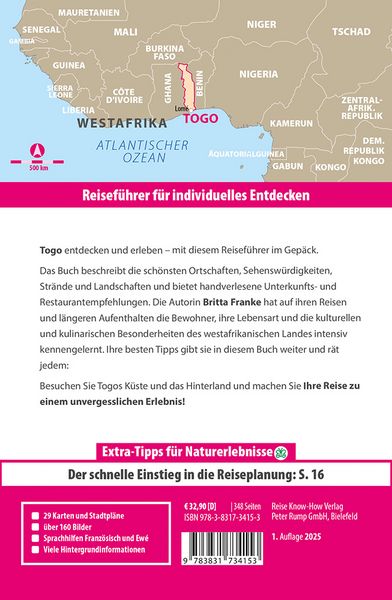 Produktbild: Reise Know-How Reiseführer Togo