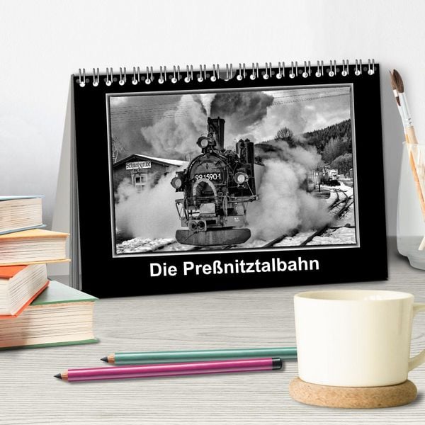 Produktbild: Die Pre&szlig;nitztalbahn (Tischkalender 2026 DIN A5 quer), CALVENDO Monatskalender