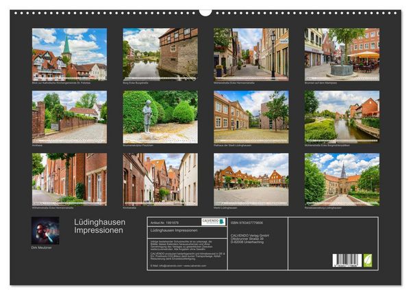 Produktbild: L&uuml;dinghausen Impressionen (Wandkalender 2026 DIN A2 quer), CALVENDO Monatskalender