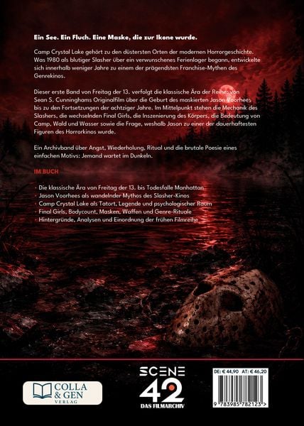 Produktbild: Freitag der 13. &ndash; Band 1: Camp Crystal Lake und die Geburt einer Slasher-Ikone (Scene 42-Das Filmarchiv, Hardcover)