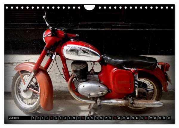 Produktbild: Motorrad-Legenden: JAWA (Wandkalender 2026 DIN A4 quer), CALVENDO Monatskalender