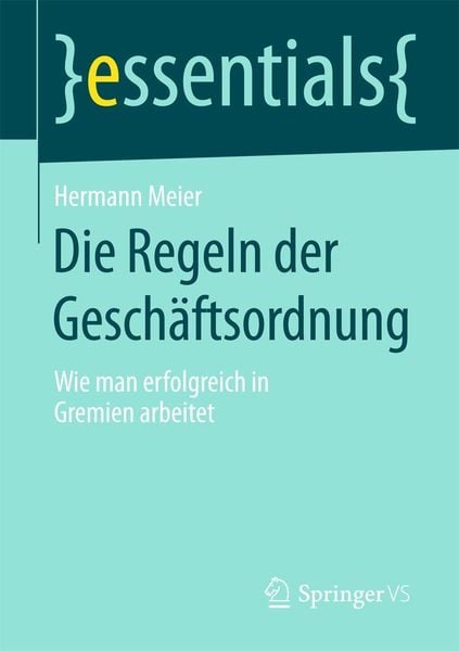 Produktbild: Die Regeln der Gesch&auml;ftsordnung