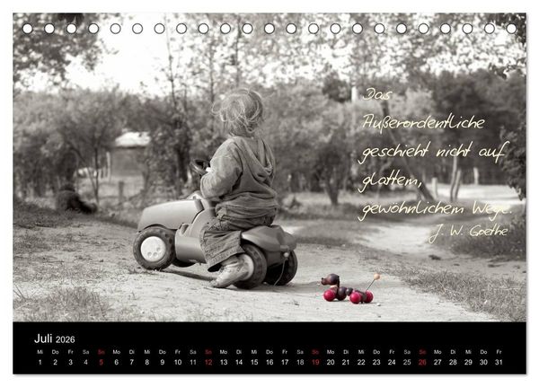 Produktbild: Poetische Wege (Tischkalender 2026 DIN A5 quer), CALVENDO Monatskalender