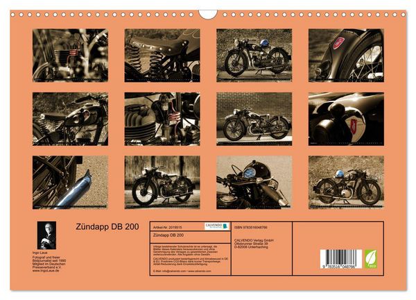 Produktbild: Z&uuml;ndapp DB 200 (Wandkalender 2026 DIN A3 quer), CALVENDO Monatskalender