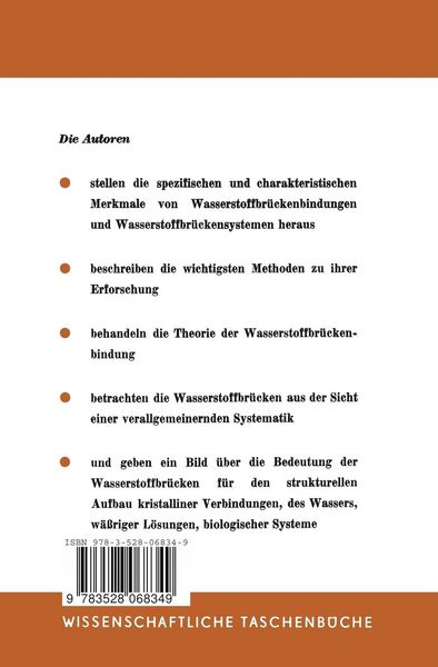 Produktbild: Die Wasserstoffbr&uuml;ckenbindung