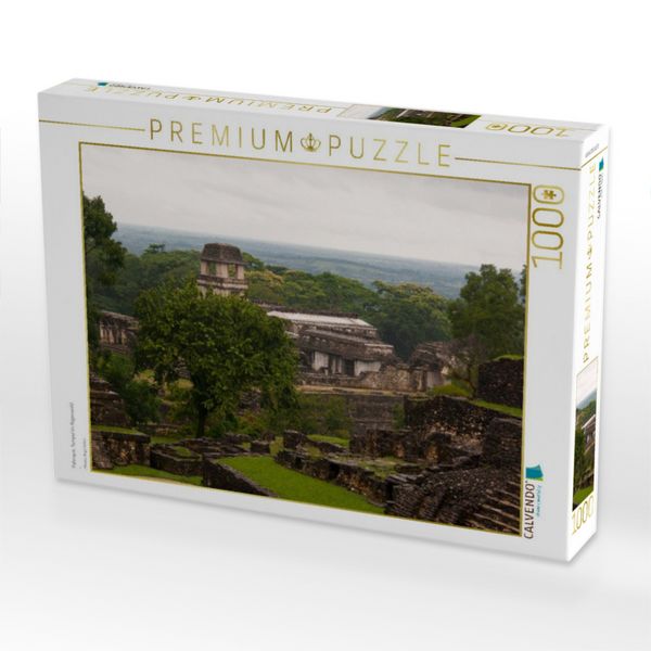 Produktbild: CALVENDO Puzzle Palenque, Tempel im Regenwald | 1000 Teile Lege-Gr&ouml;&szlig;e 64x48cm Foto-Puzzle f&uuml;r gl&uuml;ckliche Stunden
