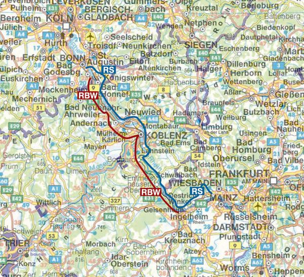 Produktbild: ROTHER Wanderf&uuml;hrer Rheinsteig - RheinBurgenWeg. 34 Etappen auf den Weitwanderwegen rechts und links des romantischen Mittelrheins