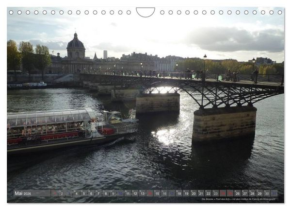 Produktbild: Paris Highlights Wandkalender 2026 DIN A3 quer (Wandkalender 2026 DIN A4 quer), CALVENDO Monatskalender