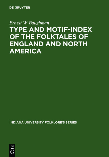 Produktbild: Type and Motif-Index of the Folktales of England and North America