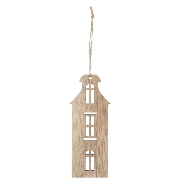 Produktbild: Holzh&auml;nger Haus, gro&szlig;, 14 x 6 cm