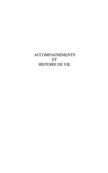Produktbild: Accompagnements et histoire devie