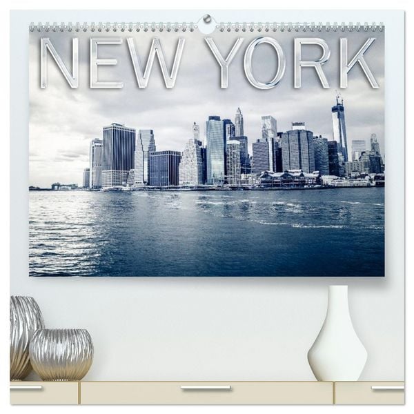 New York (hochwertiger Premium Wandkalender 2026 DIN A2 quer), Kunstdruck in Hochglanz