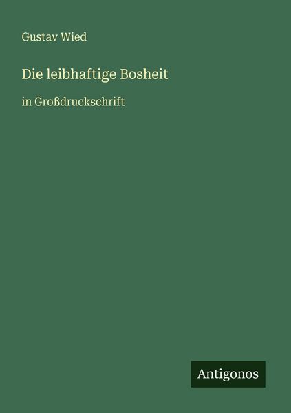 Produktbild: Die leibhaftige Bosheit