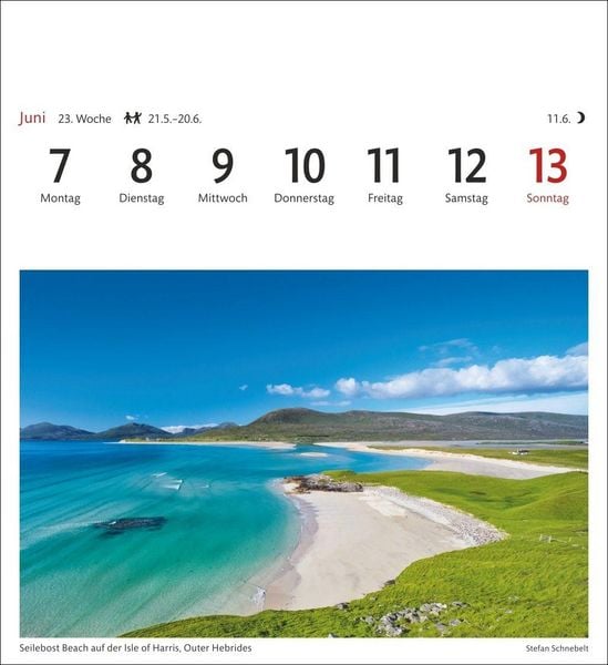 Produktbild: Schottland Sehnsuchtskalender 2027 - Wochenkalender mit 53 Postkarten