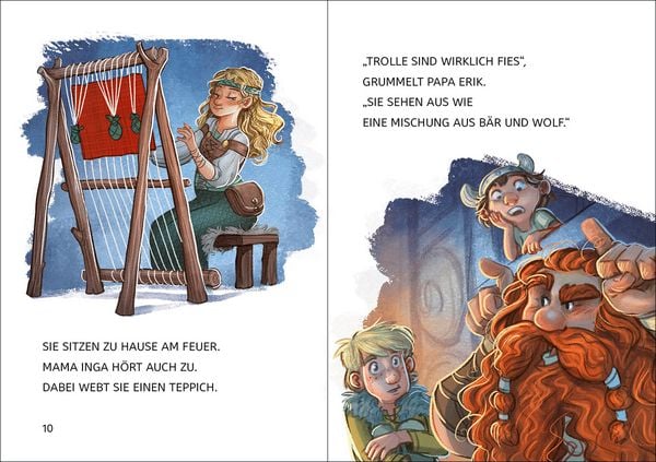Produktbild: Lesel&ouml;wen 1. Klasse - Der mutigste Wikinger der Welt (Gro&szlig;buchstabenausgabe)