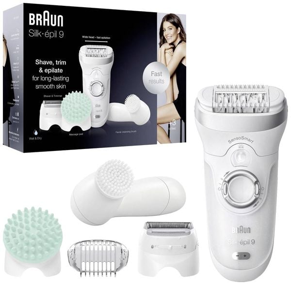 Braun Silk-épil 9 9-865 Epilierer Weiß