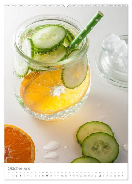 Produktbild: Erfrischendes Vitaminwasser (hochwertiger Premium Wandkalender 2026 DIN A2 hoch), Kunstdruck in Hochglanz