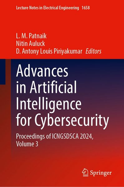 Produktbild: Advances in Artificial Intelligence for Cybersecurity