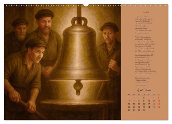 Produktbild: Gedichte. Die ber&uuml;hmtesten deutschsprachigen Verse (hochwertiger Premium Wandkalender 2026 DIN A2 quer), Kunstdruck in Hochglanz