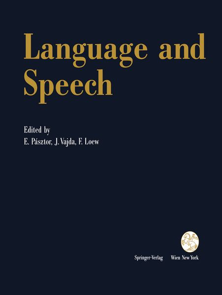 Produktbild: Language and Speech