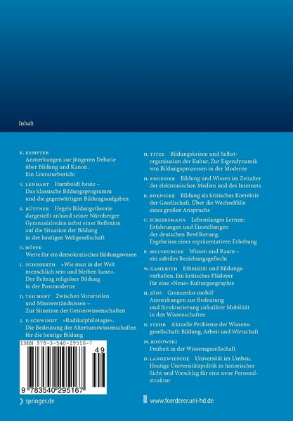 Produktbild: Bildung und Wissensgesellschaft
