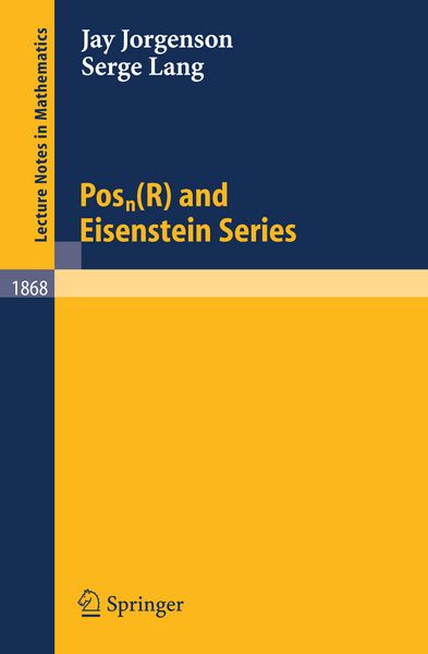 Produktbild: Posn(R) and Eisenstein Series