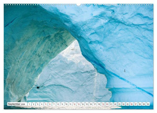 Produktbild: Eisberge - Gr&ouml;nlands magische Eisgestalten (hochwertiger Premium Wandkalender 2026 DIN A2 quer), Kunstdruck in Hochglanz