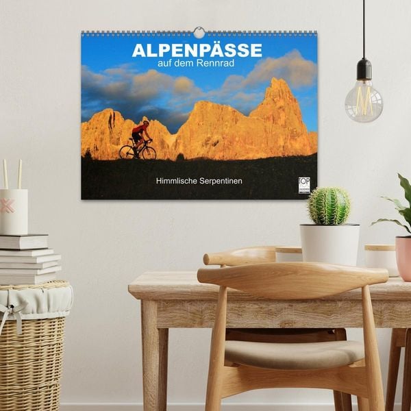 Produktbild: Alpenp&auml;sse auf dem Rennrad "Himmlische Serpentinen" (Wandkalender 2026 DIN A3 quer), CALVENDO Monatskalender