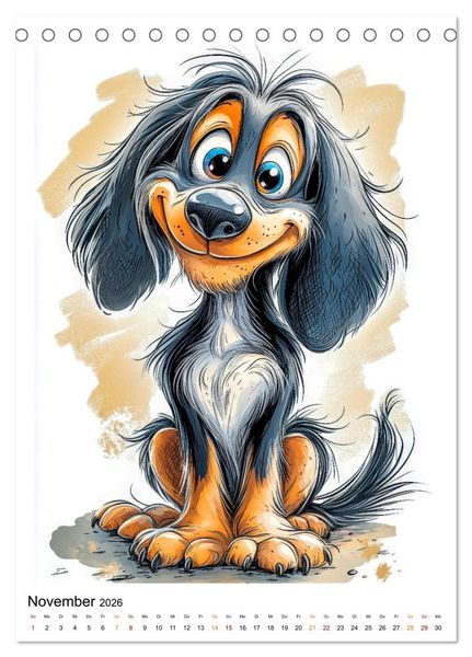 Produktbild: Hunde mit Humor (Tischkalender 2026 DIN A5 hoch), CALVENDO Monatskalender