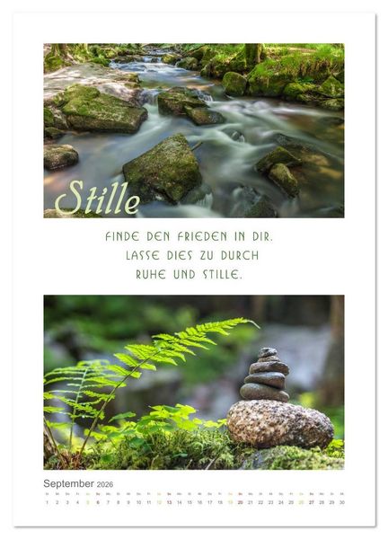 Produktbild: Quellen der Inspiration (Wandkalender 2026 DIN A4 hoch), CALVENDO Monatskalender