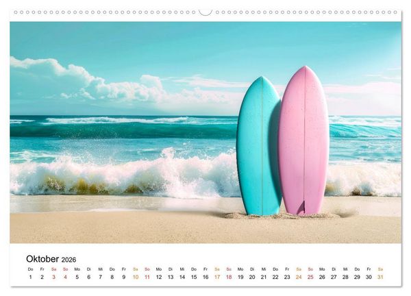 Produktbild: Maritim pur - Strandtr&auml;ume (Wandkalender 2026 DIN A2 quer), CALVENDO Monatskalender