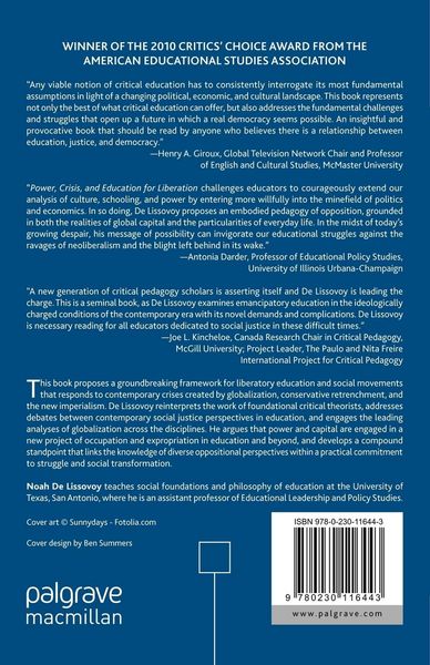 Produktbild: Power, Crisis, and Education for Liberation