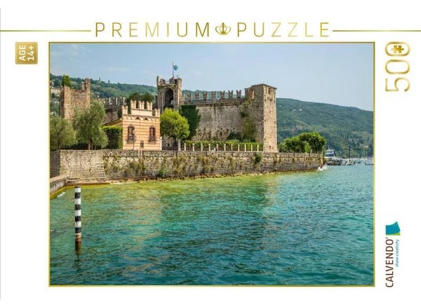 CALVENDO Puzzle TORRI DEL BENACO Skaligerburg | 500 Teile Lege-Größe 48 × 36 cm Foto-Puzzle für Erwachsene